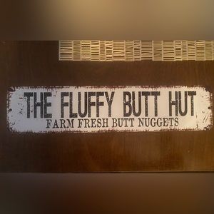Fun farmhouse sign for your chicken coop;) tin with 2 holes to mount